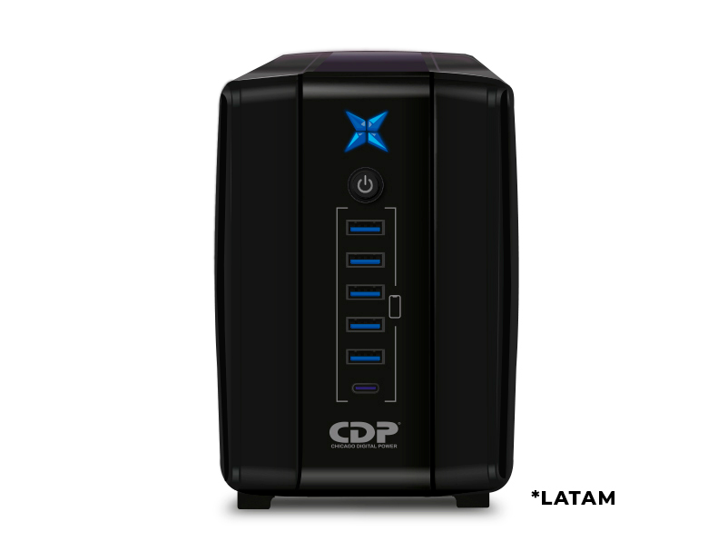 UPS CDP Interactiva, 1000VA/500W 8 Tomas - Componentes