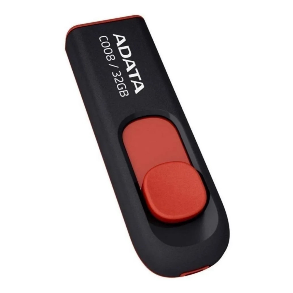Memoria USB ADATA 2.0 C008 Retráctil 32GB COLOR Negra - Componentes - Imagen 2