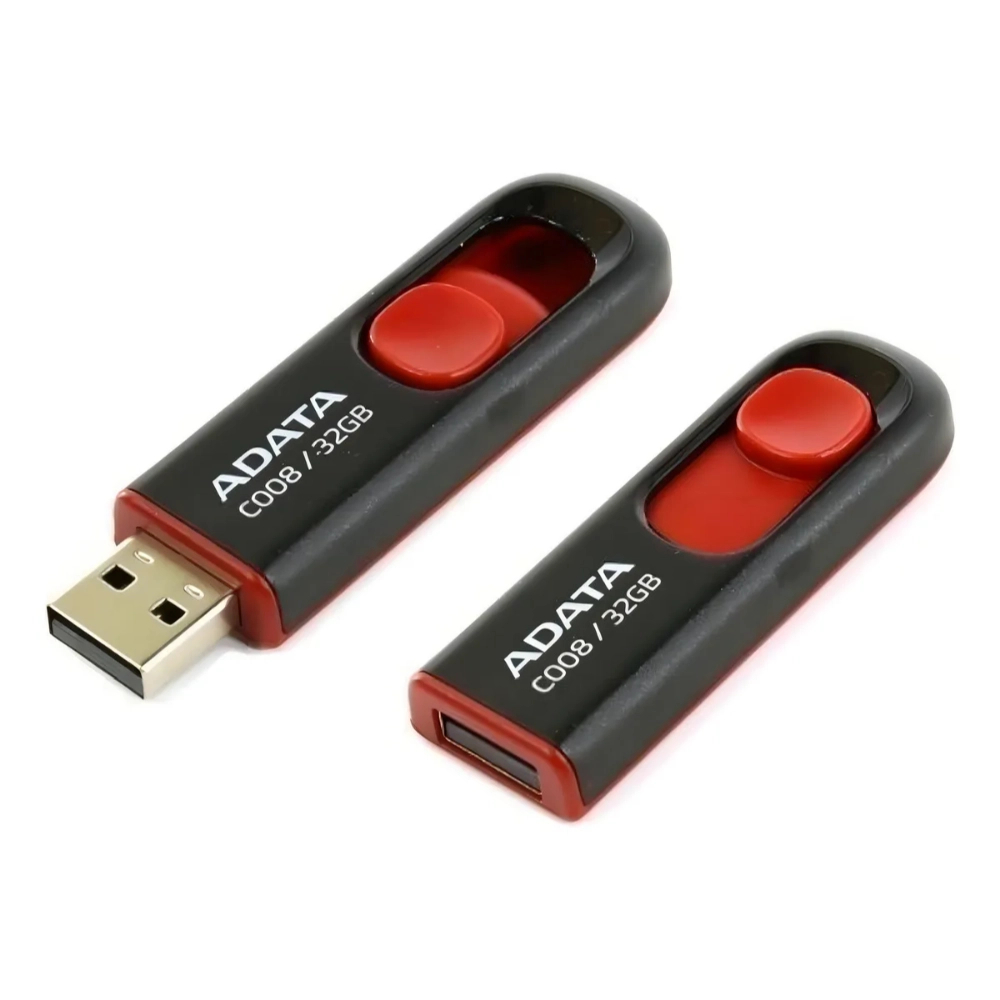 Memoria USB ADATA 2.0 C008 Retráctil 32GB COLOR Negra - Componentes - Imagen 4