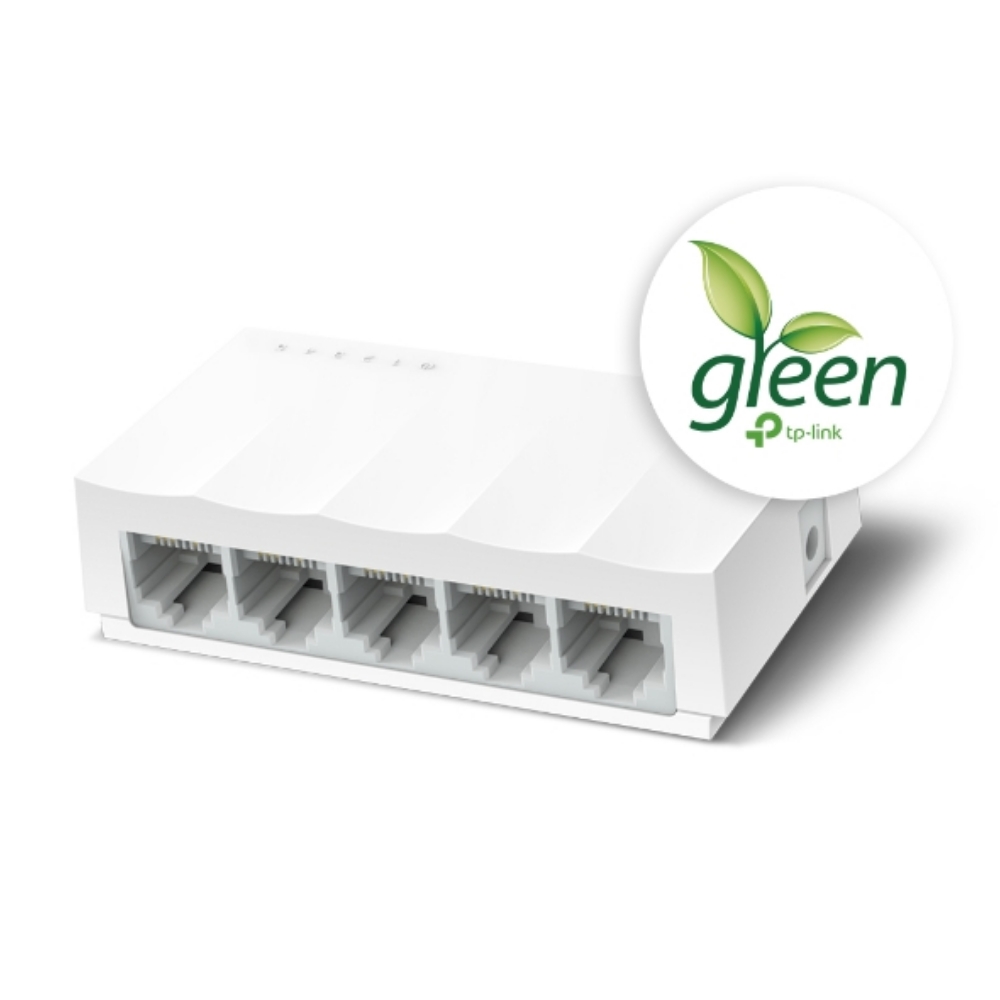 Switch TPLINK de Escritorio de 5 Puertos 10/100M RJ45 Caja de Plástico COLOR Blanco - Componentes - Imagen 2