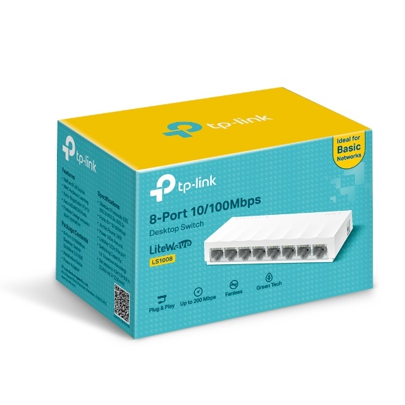 Switch TPLINK 8 Puertos 10/100 COLOR Blanco - Componentes - Imagen 4