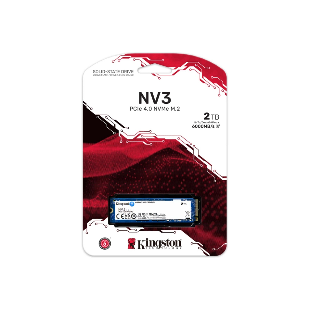 Unidad de estado solido ssd kingston 2000G NV3 M.2 2280 PCIe 4.0 NVMe - Componentes - Imagen 3