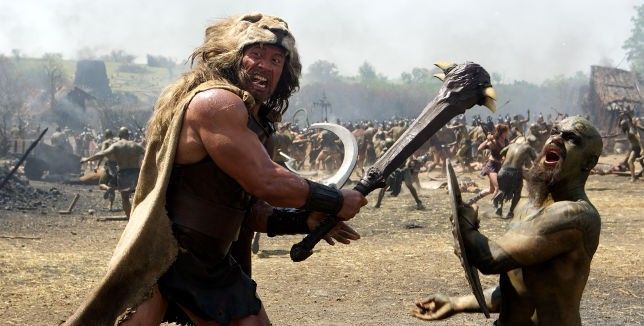 Dwayne Johnson nei panni di Hercules, nell'omonimo film.