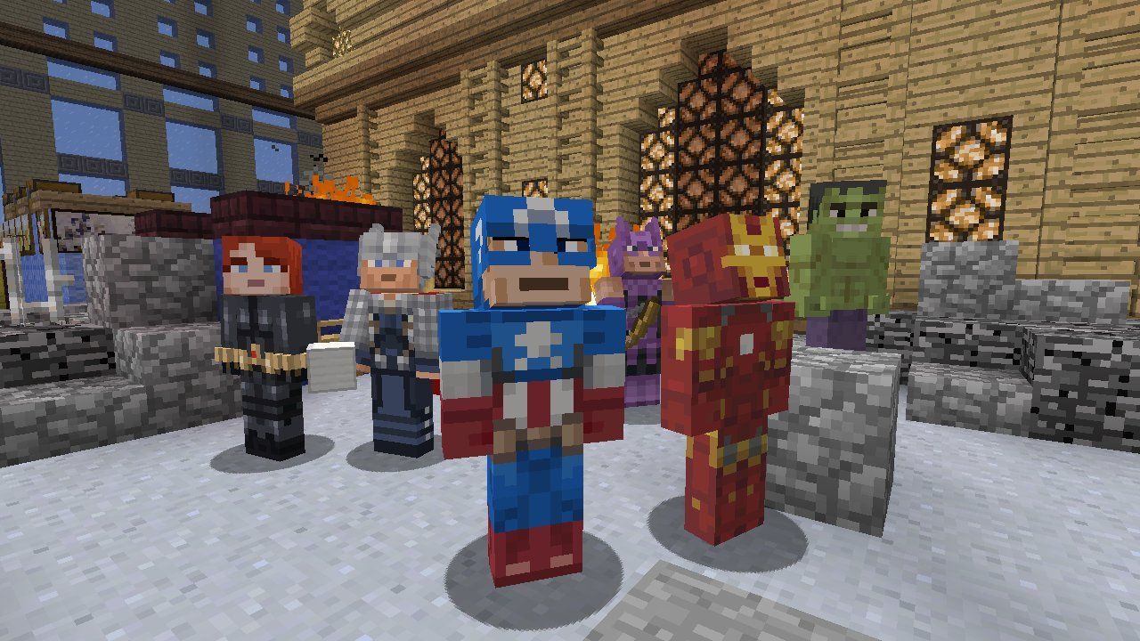 Gli Avengers invadono Minecraft su Xbox 360