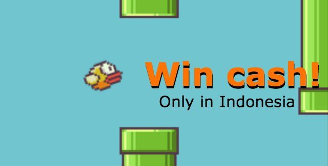 Indonesia - Gioca a Flappy Bird e vieni pagato!