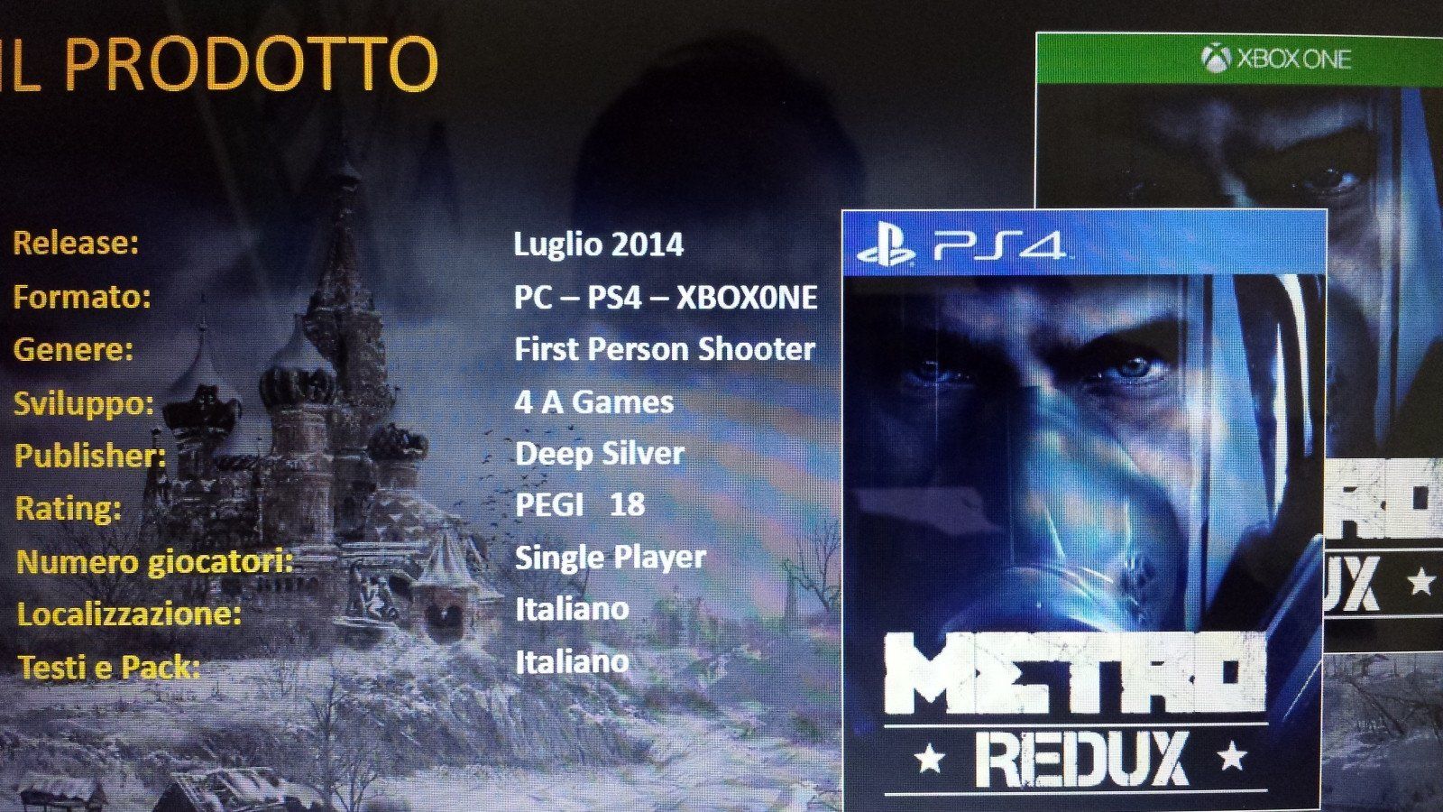 Deep Silver: 'Metro Redux esiste'