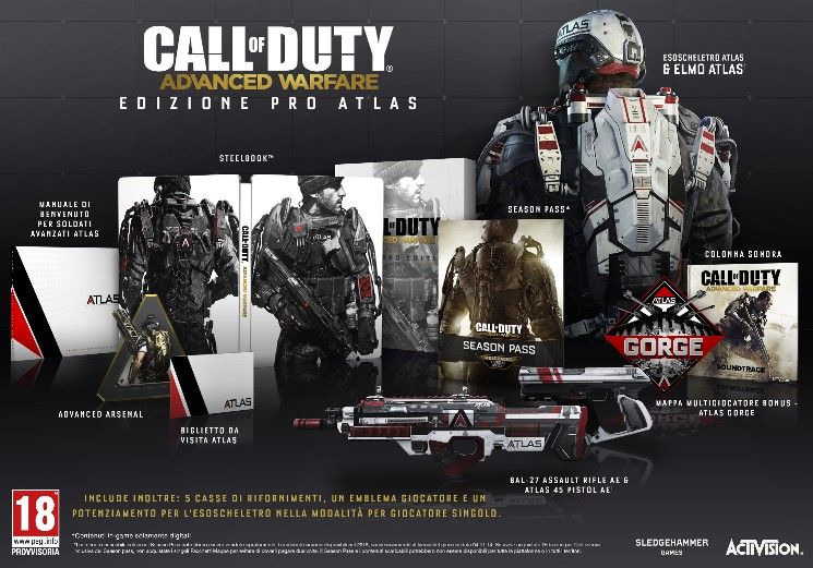 Edizioni limitate di Call of Duty: Advanced Warfare confermate per l'Europa