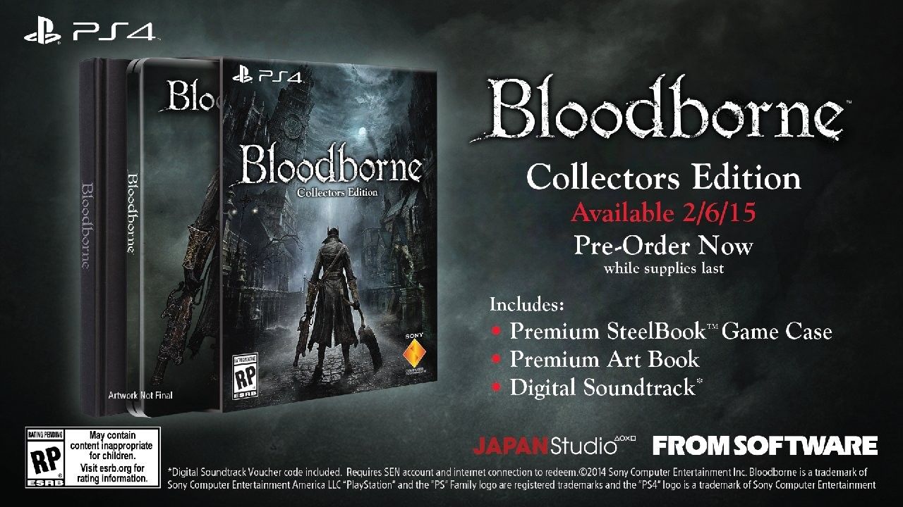 Immagini e Collectors Edition per Bloodborne