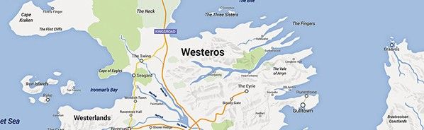 Creata da un fan, ecco la Google Maps di Westeros