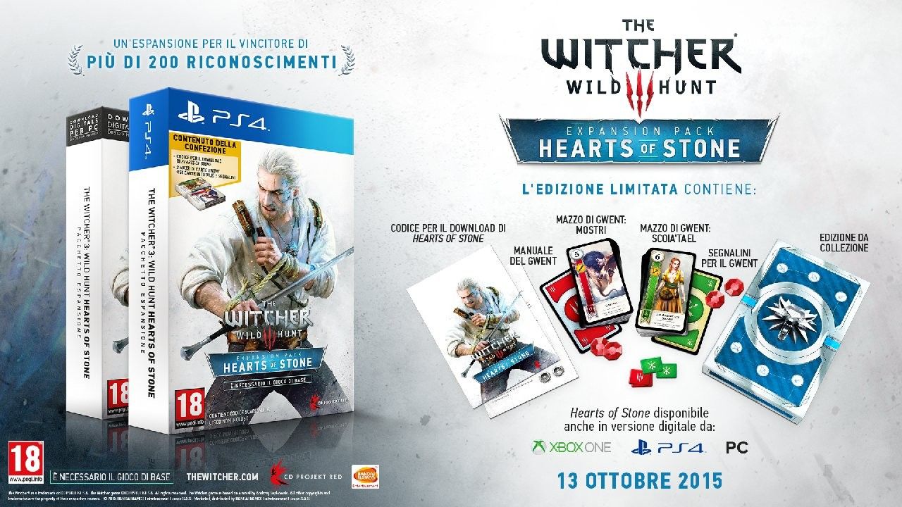 The Witcher 3: Hearts of Stone ha una data