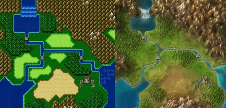 La world-map di Final Fantasy IV rifatta da un fan