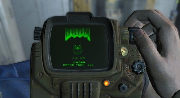 Giocare DOOM sul PipBoy di Fallout 4 (con un MOD)