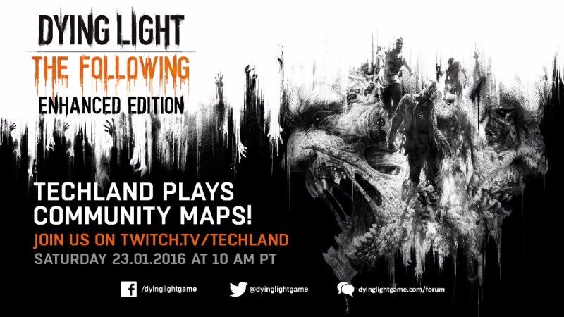 Un evento Streaming per Dying Light con le mappe degli utenti