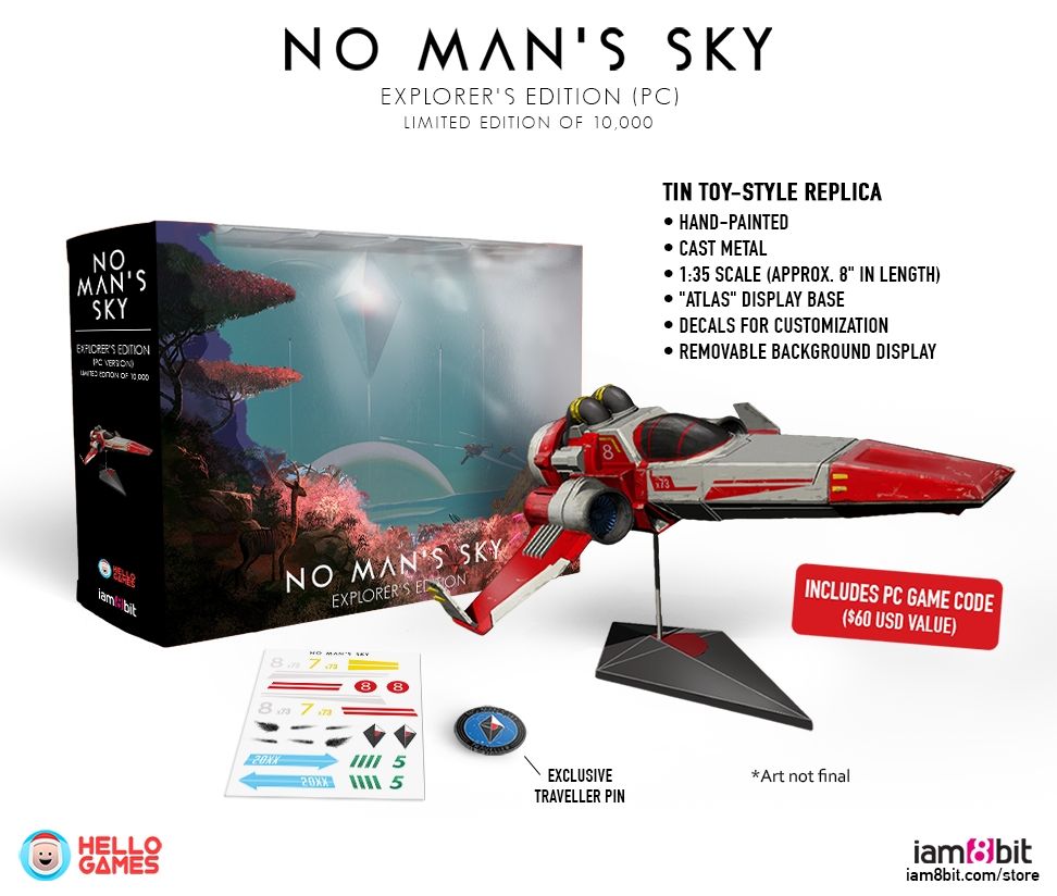 Un'edizione da collezione per No Man's Sky con replica dell'astronave