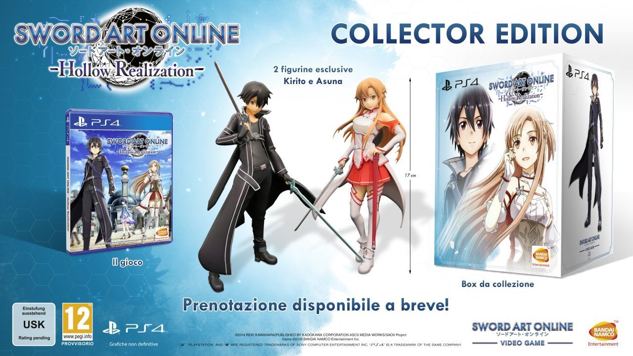 Svelata la Collector's Edition Europea di Sword Art Online: Hollow Realization