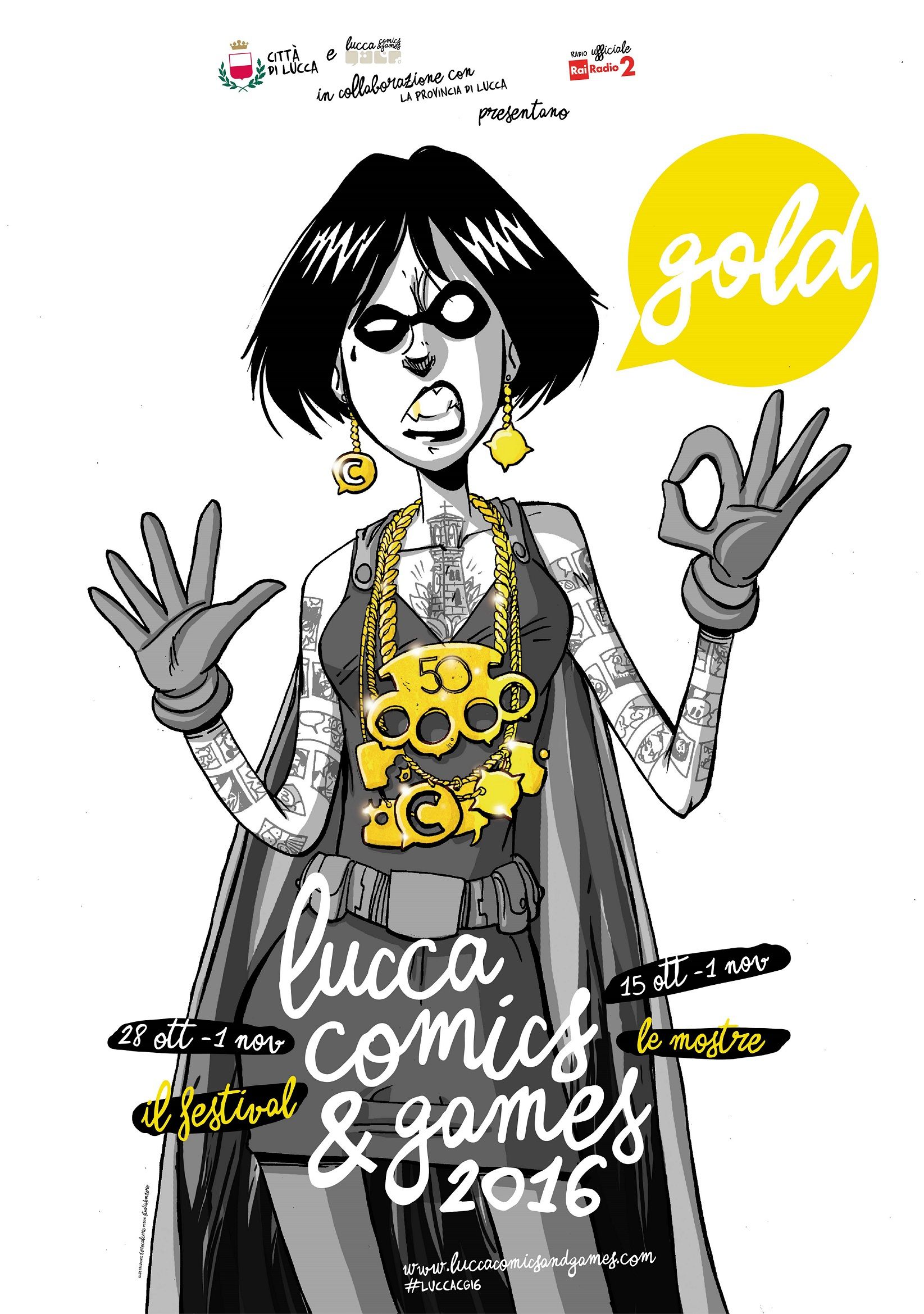 Lucca Comics & Games compie 50 anni: Zerocalcare per la locandina