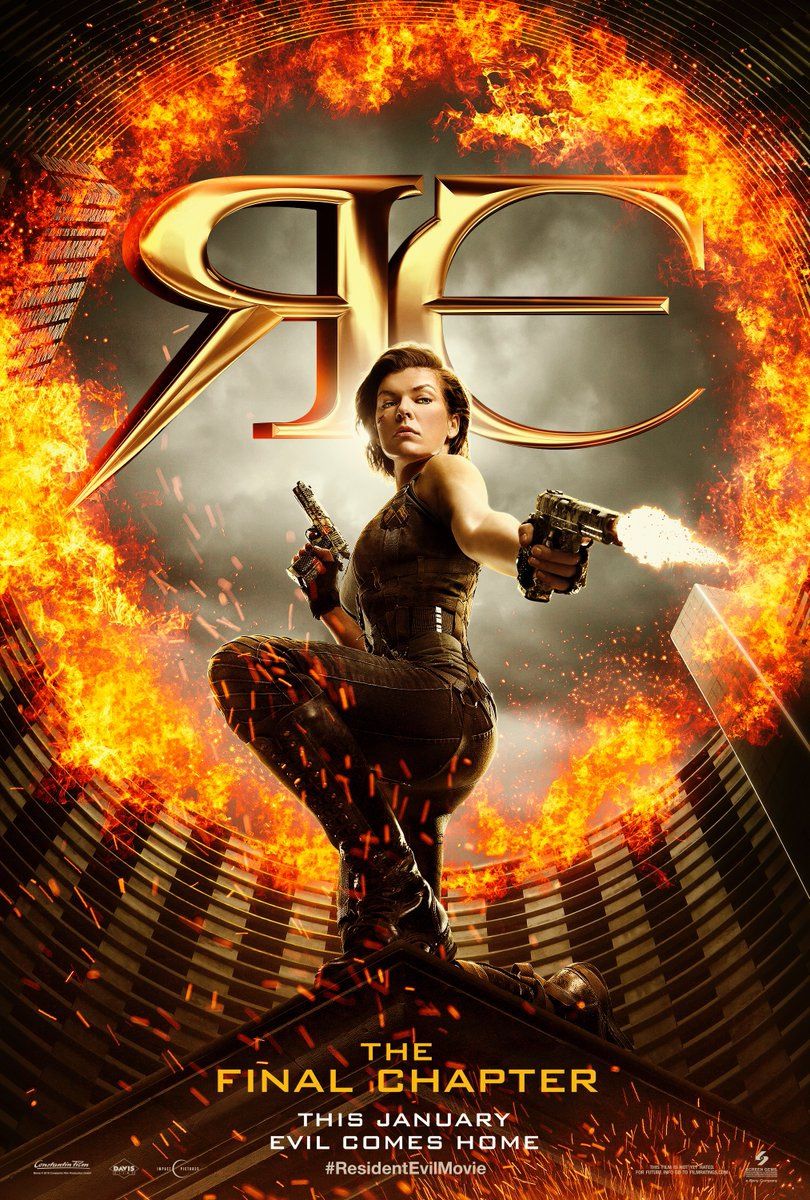 Il nuovo poster di Resident Evil: The Final Chapter ci mostra una Milla Jovovich esplosiva!