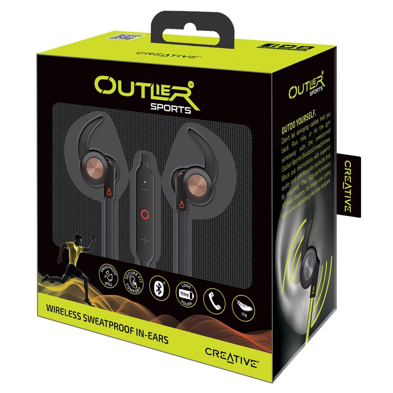 Creative Outlier Sports: cuffie in-ear, ultraleggere, wireless e resistenti al sudore