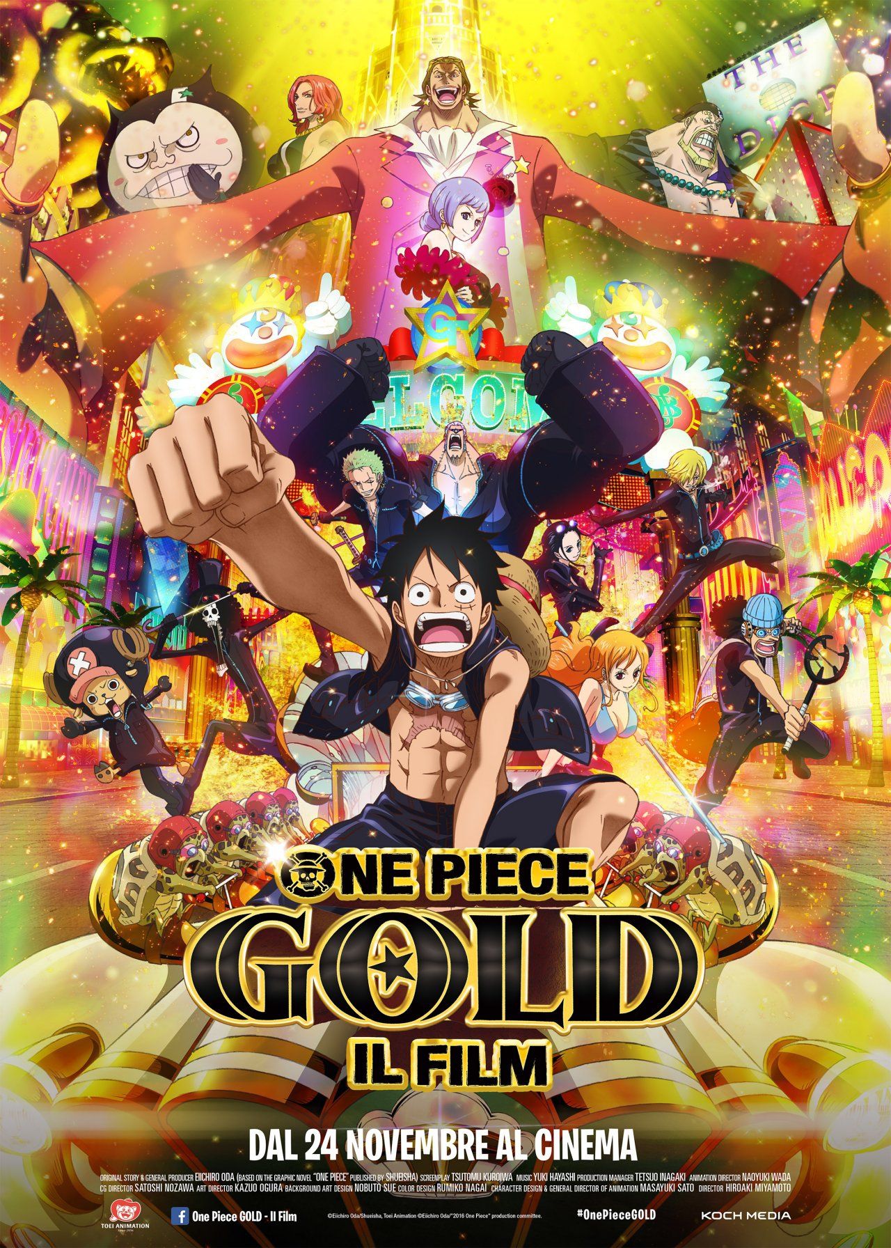Poster ufficiale per One Piece GOLD - il Film