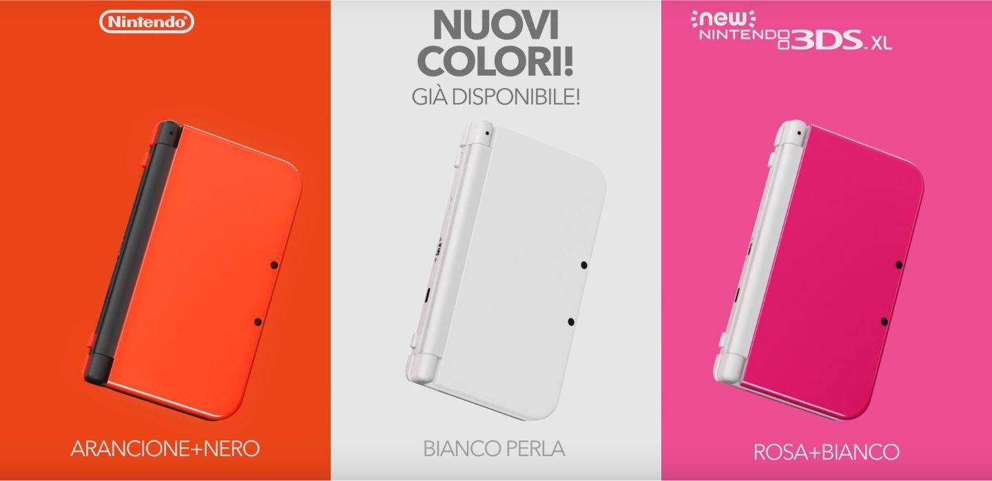 3 nuovi colori per New Nintendo 3DS XL