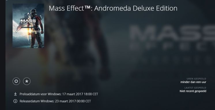 Mass Effect Andromeda in pre load dal 17 Marzo