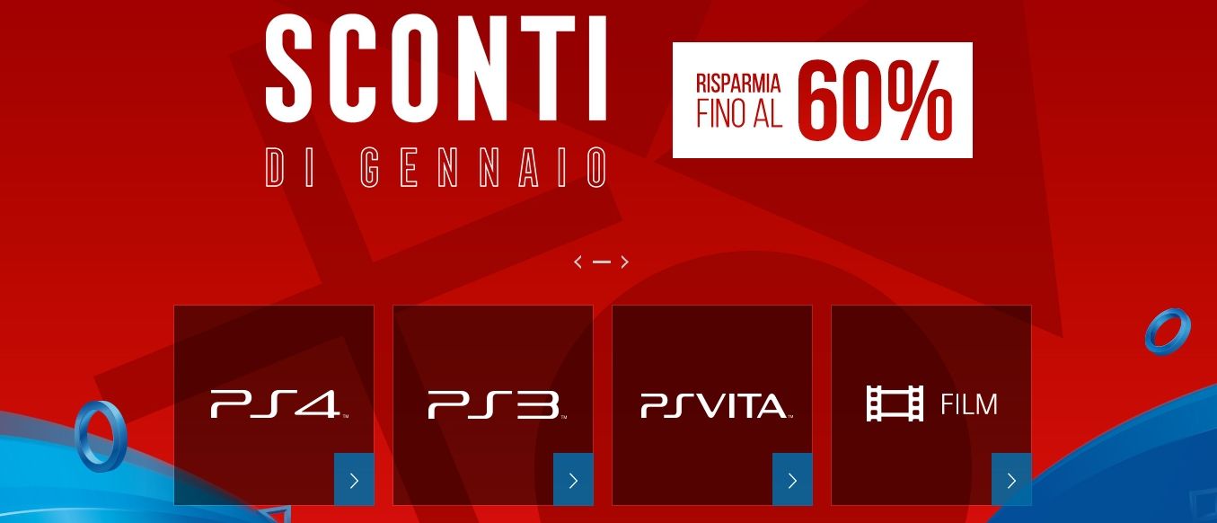 Gennaio, è tempo di sconti sul PSN