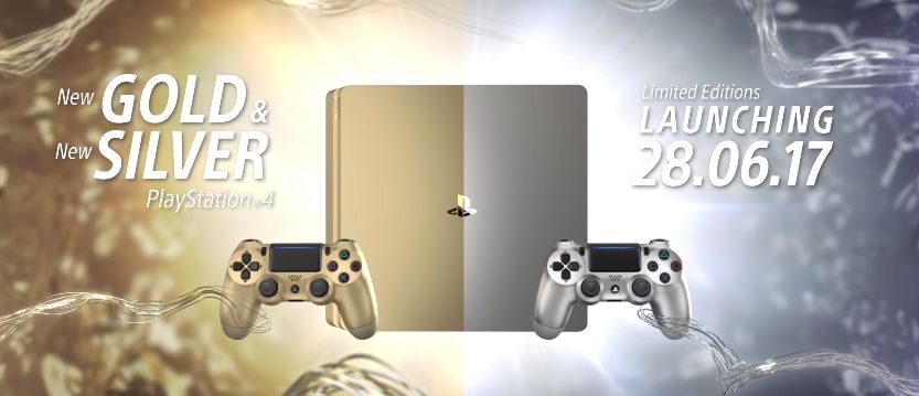 La PS4 si tinge ufficialmente d'oro e d'argento