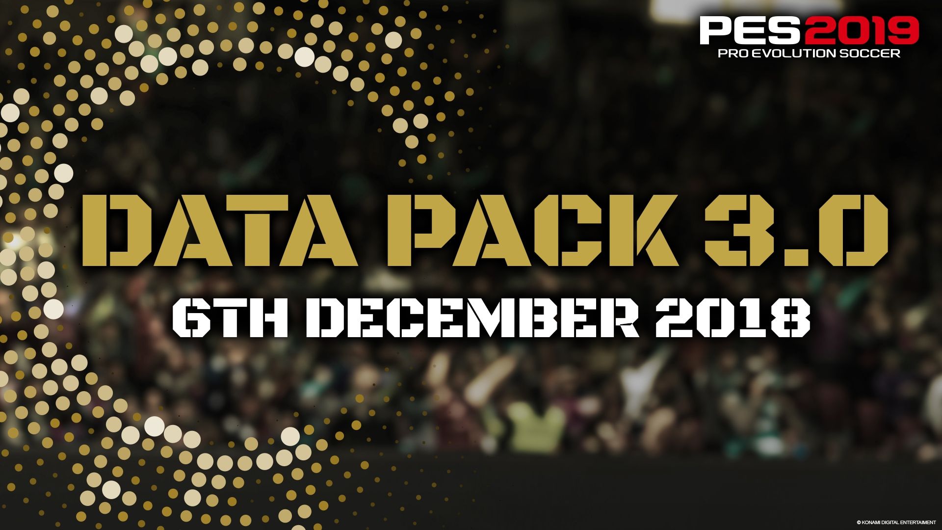 E' ormai pronto il terzo data pack per PES 2019