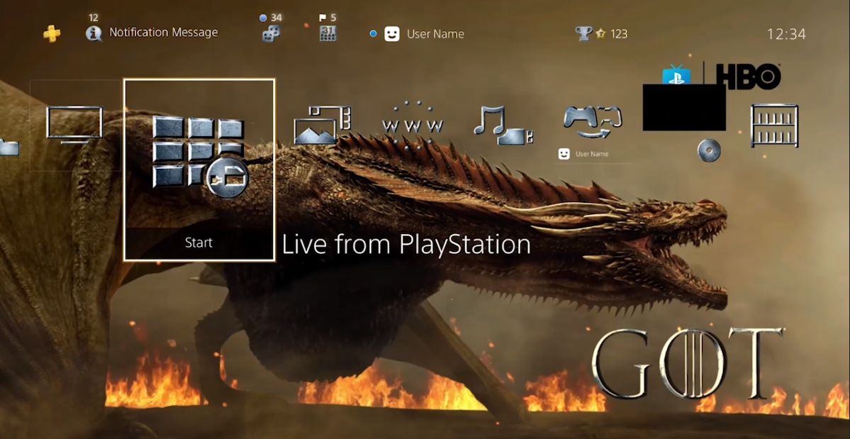 Tema e Avatar limitati di Game of Thrones gratuiti su PS4