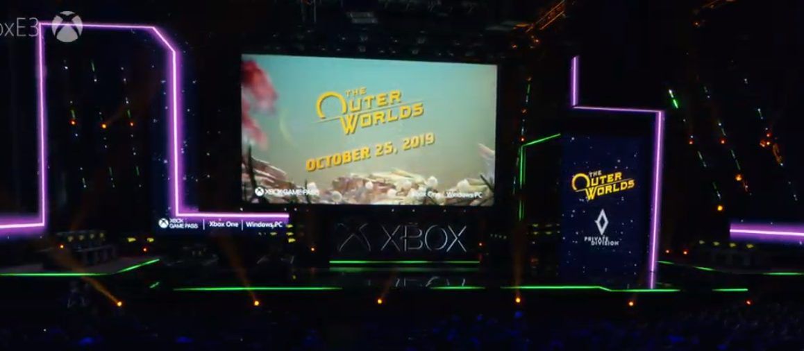 [E3 2019] La conferenza Microsoft inizia alla grande: annunciata la data di uscita di The Outer Worlds