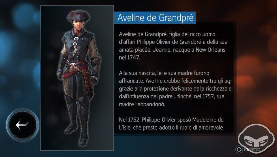 Aveline é nata nel 1747: dunque é più grande di Connor