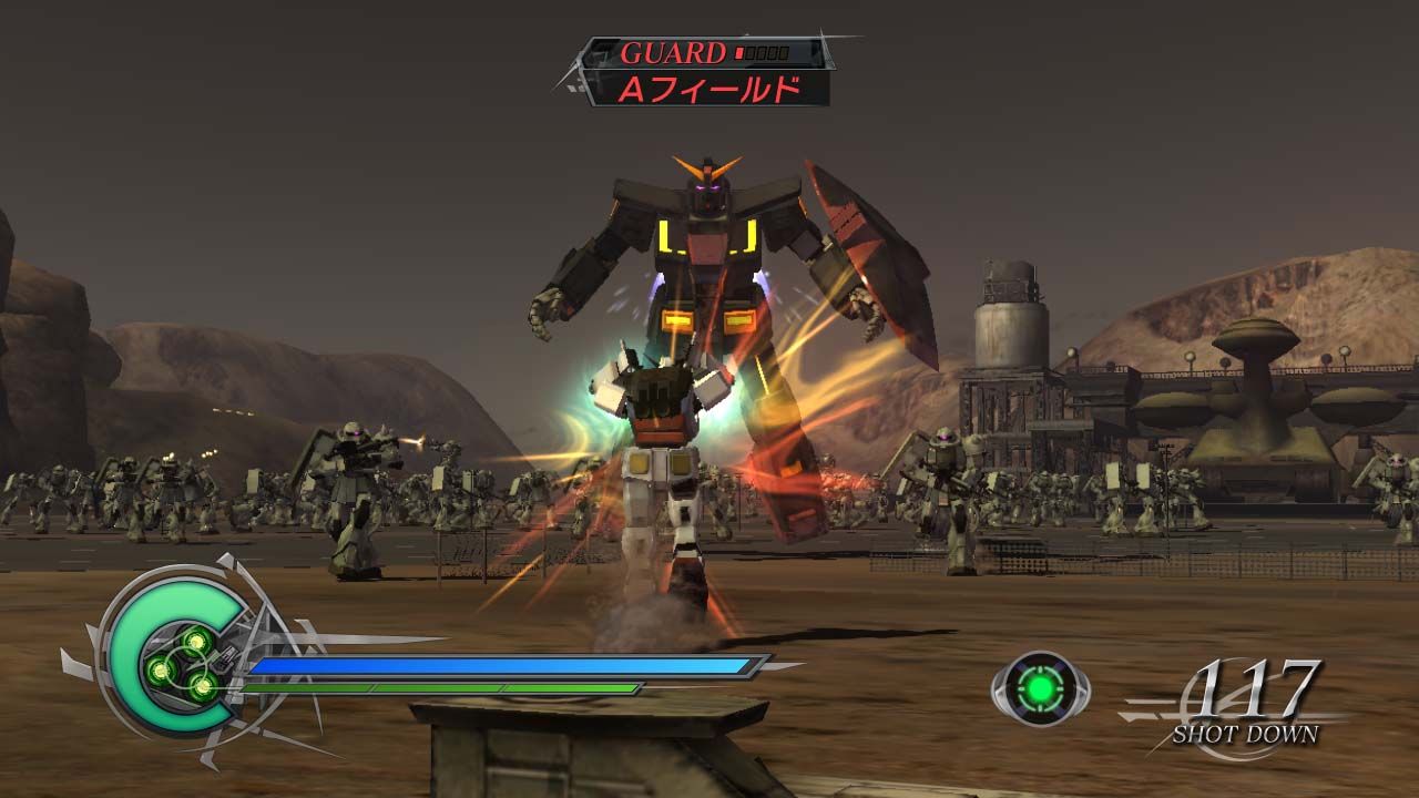 Il classico Gundam carica lo Psycho Gundam: l'introduzione dei Mobile Armor giganti vivacizza l'azione di gioco, ma talvolta é eccessivamente frequente