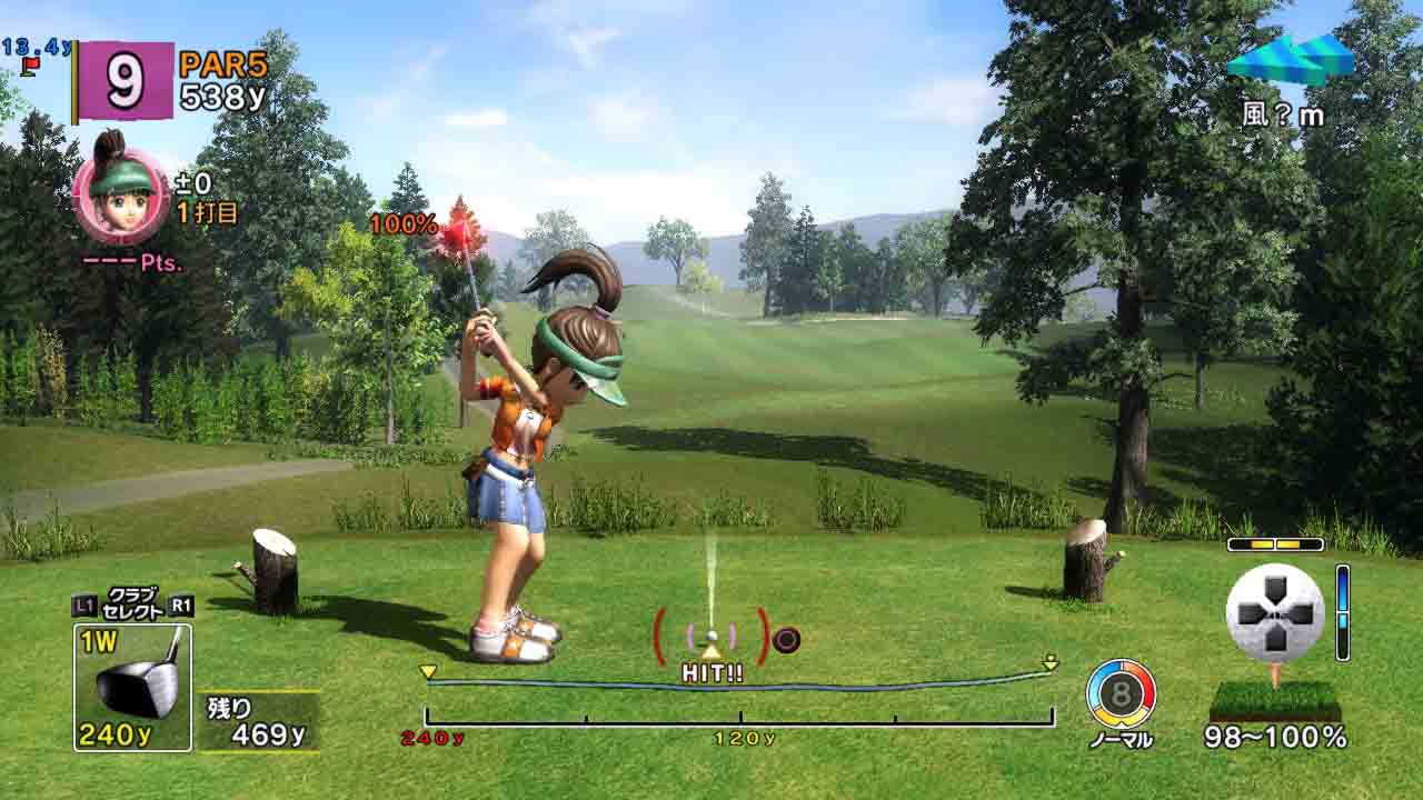 Il nuovo sistema di tiro: per prima cosa si regola la potenza basandosi sullo swing...