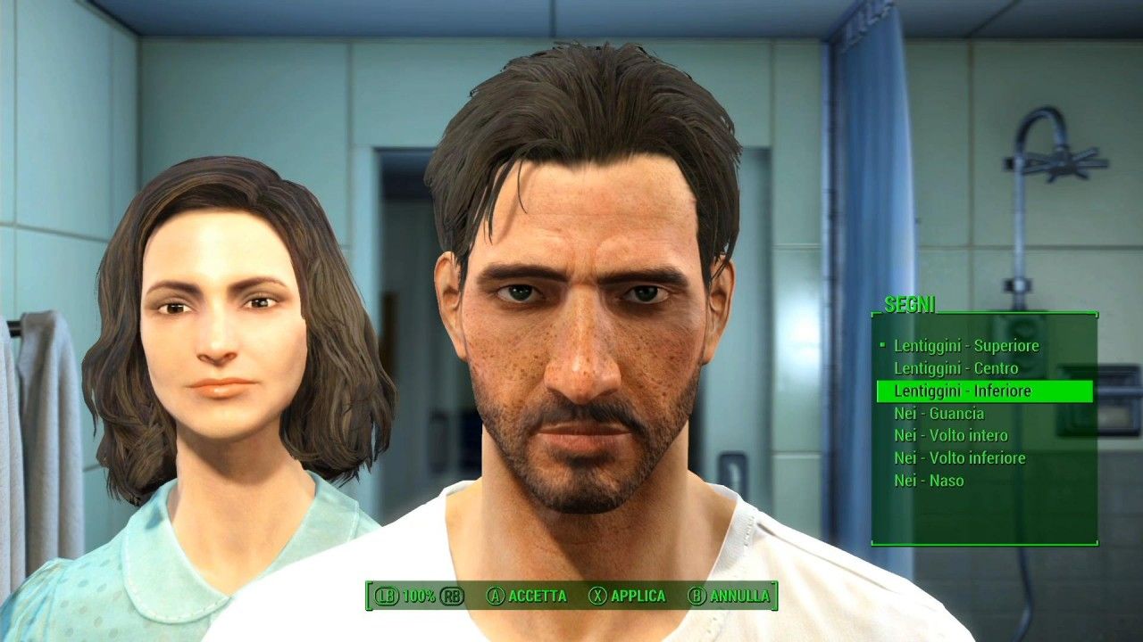 Il tool di creazione del personaggio é completo e diversificato, inoltre permette di scegliere diversi stili per personalizzare il vostro alter ego nel mondo di Fallout