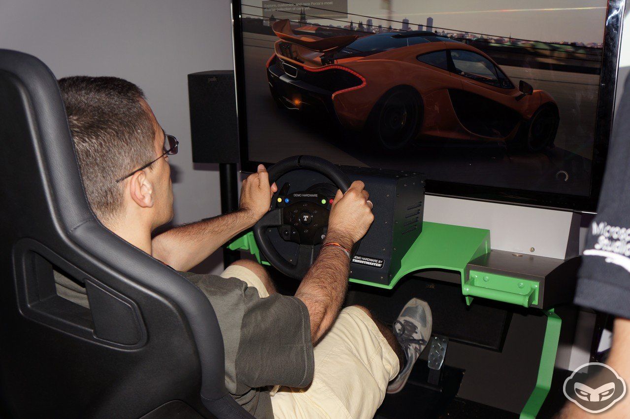 Il vostro redattore alle prese con Forza 5