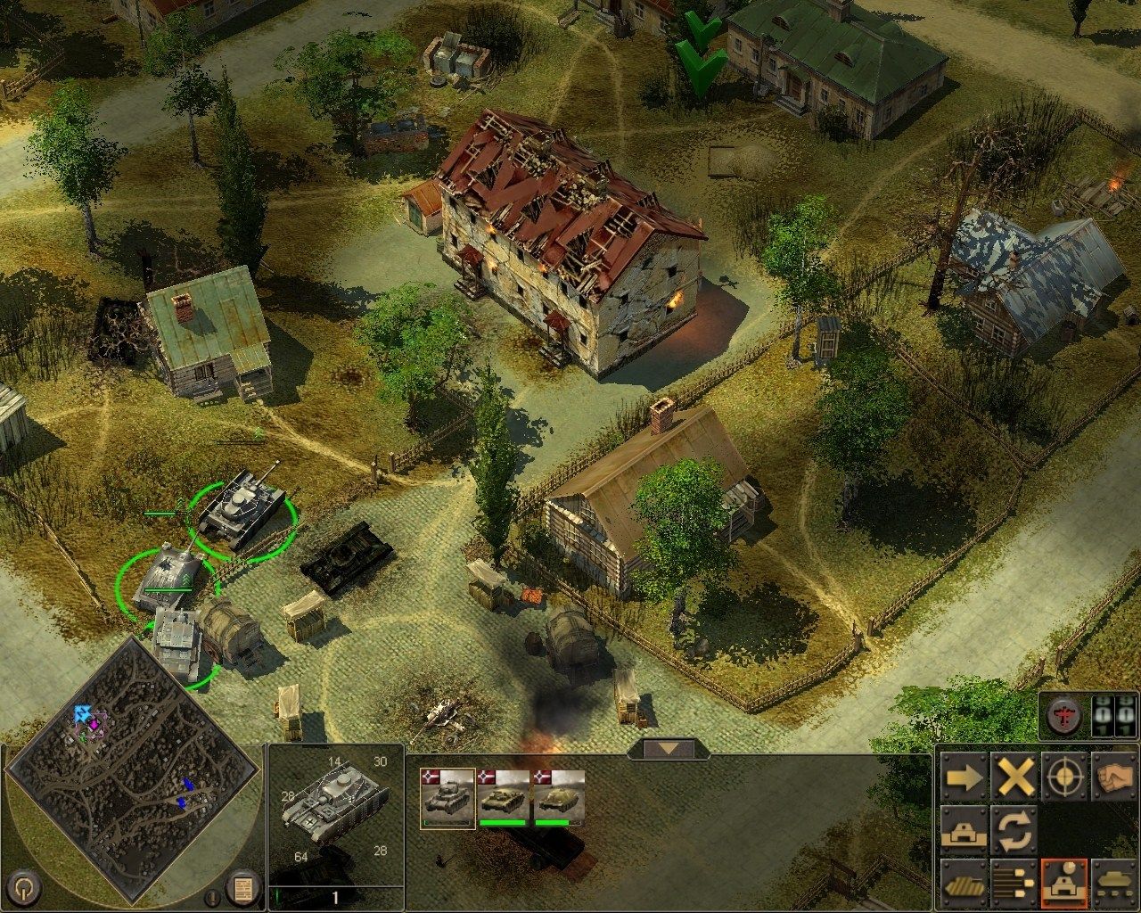 Gli edifici vengono visivamente danneggiati.