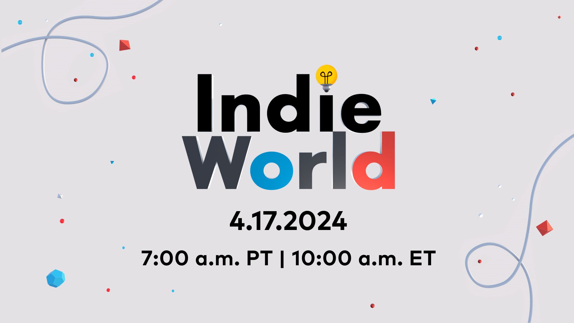 Domani 17 aprile si terrà un Nintendo Indie World Showcase