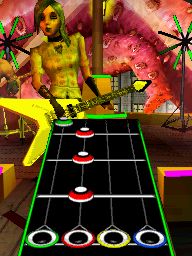 Dovremo premere il pulsante giusto del Guitar Grip, in questo caso i colori aiutano.