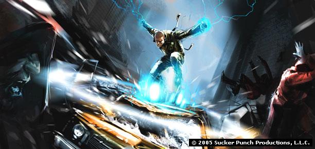 Le sequenze animate di InFamous, come quelle del vecchio Sly, sono pura arte bidimensionale
