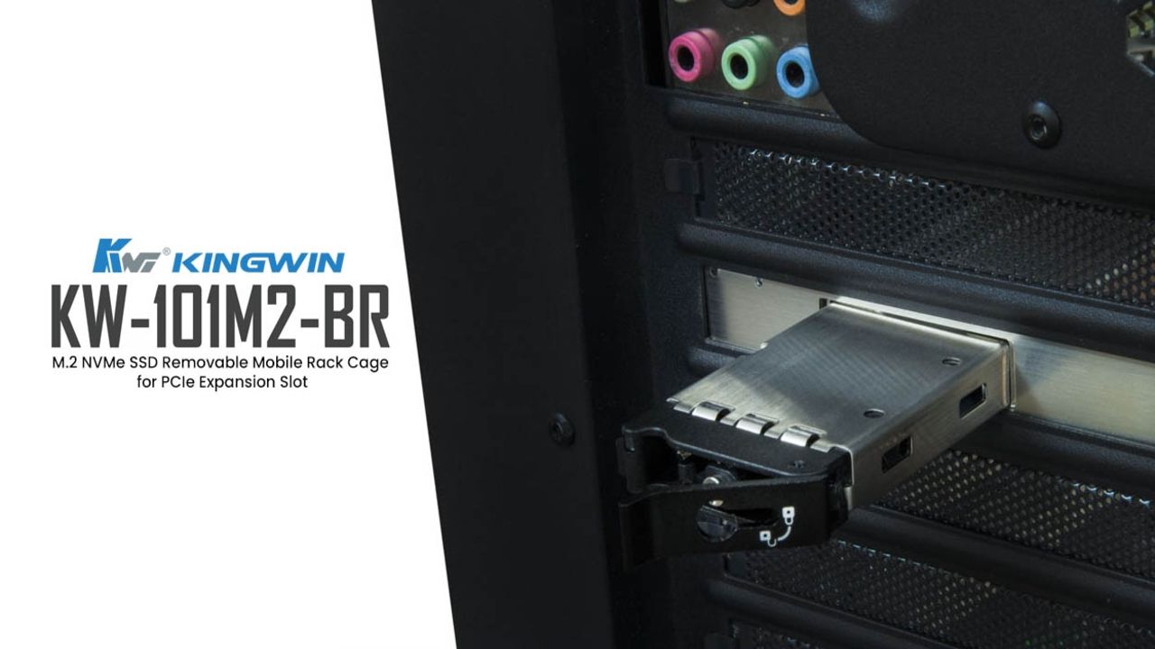 Kingwin Removable Mobile Rack Cage - Scambia l'SSD M.2 NVMe