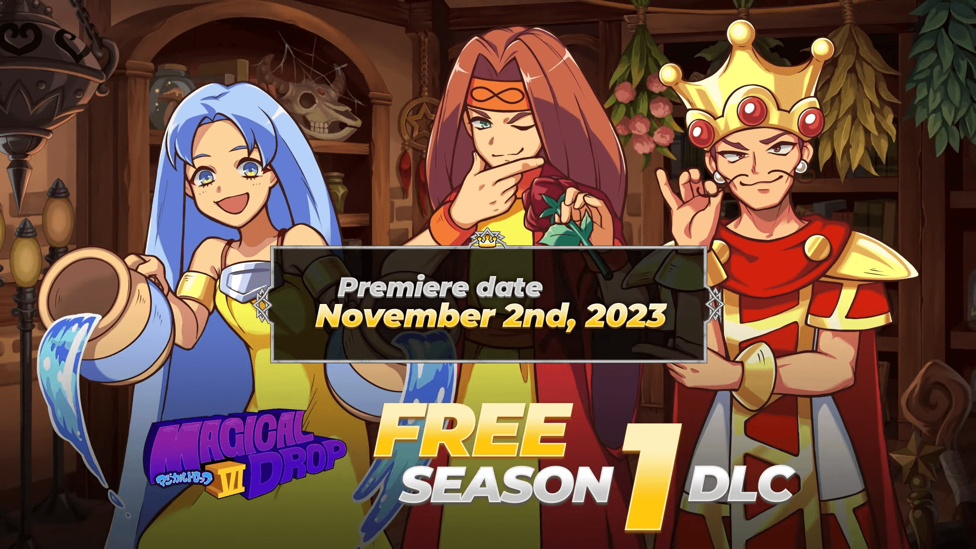 Magical Drop VI, dal 2 novembre il DLC gratuito “Season 1” 