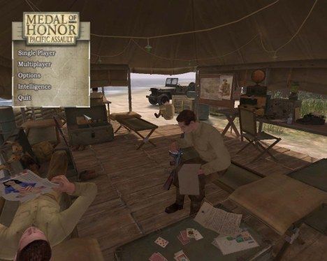 Il menù principale del gioco.