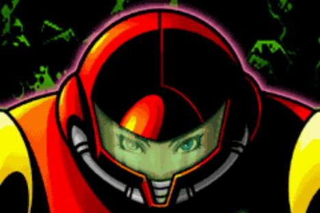 Dietro la visiera si scorgono gli occhi blu della protagonista. Un lusso che coloro i quali giocarono l'originale Metroid non si poterono permettere se non finendo il gioco.