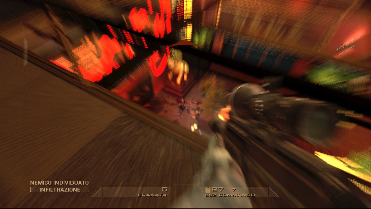 Quando verrete colpiti un effetto di blur vi annebbierà temporaneamente la vista.