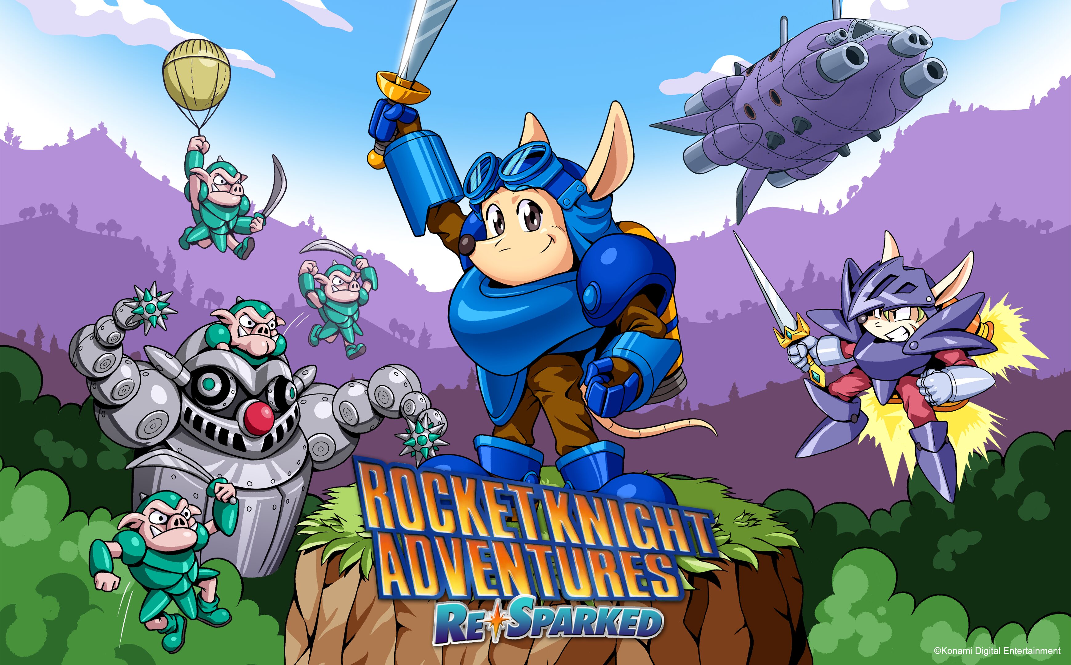 Konami annuncia Rocket Knight Adventures: Re-Sparked