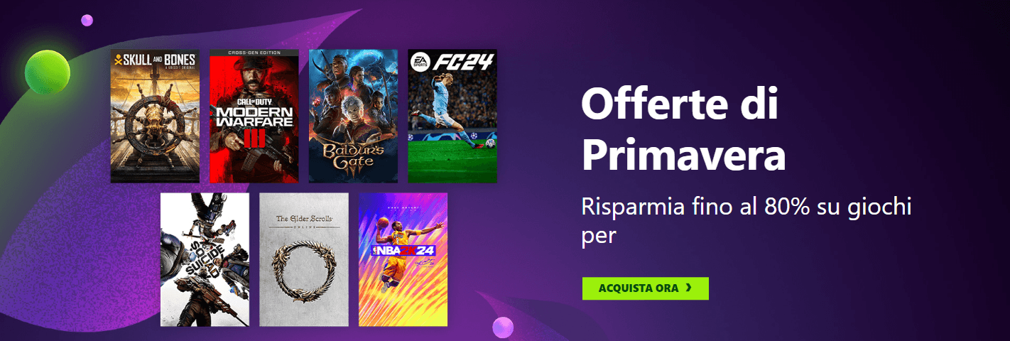 Offerte di Primavera per Xbox