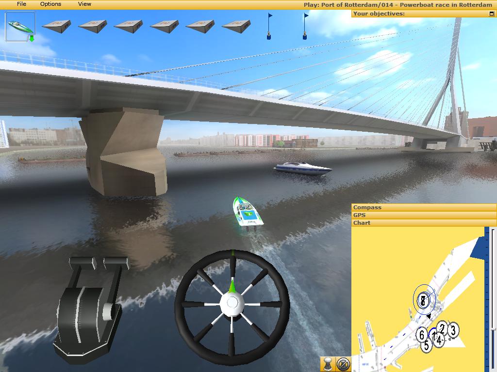 Il motoscafo da corsa &egrave; l'imbarcazione pi&ugrave; veloce del gioco.