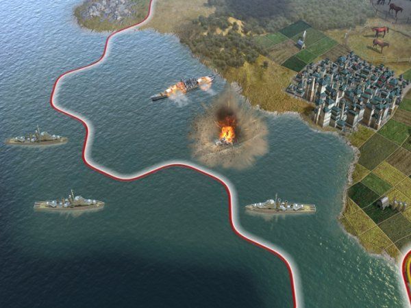 Le battaglie navali sono arricchite da effetti grafici e sonori
