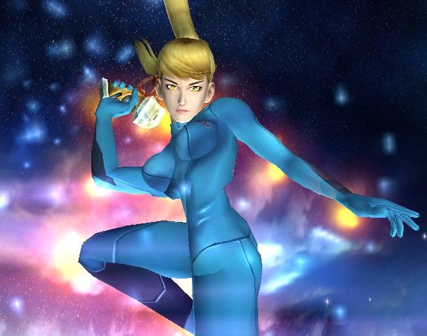 L'avete riconosciuta? Samus Aran di Metroid senza la sua caratteristica tuta.