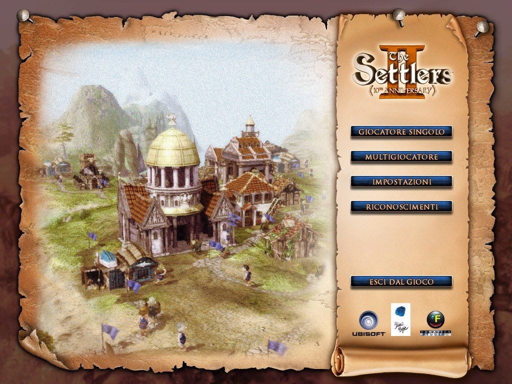 Il menù di gioco, animato con scene in-game